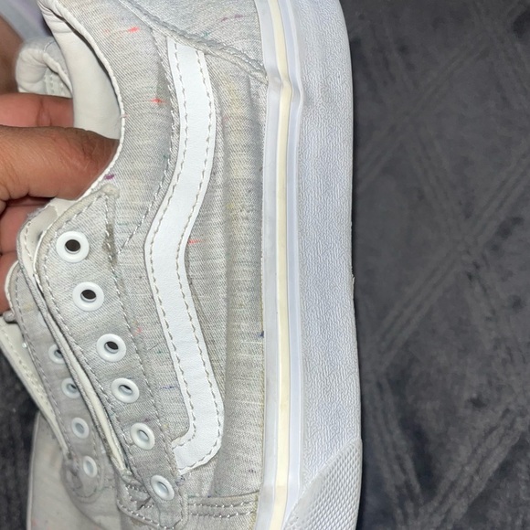 Vans White Sneakers with Multicolor Speckles - Picture 6 of 7